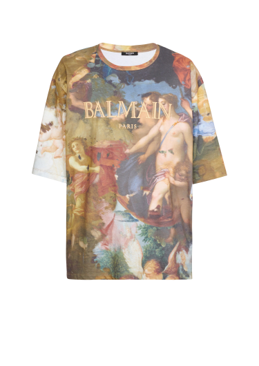 Oversize-T-Shirt mit Pastell-Print