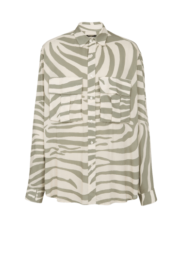 Camicia con stampa zebrata