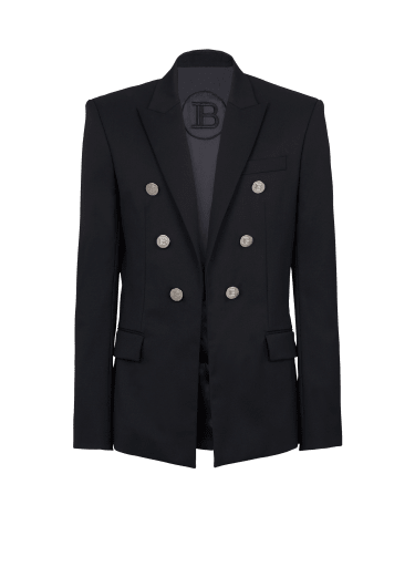 Blazer en laine à double boutonnage