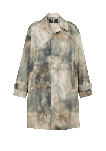Mantel aus Baumwolle mit Wüsten-Print
