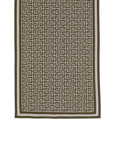 Écharpe en laine à monogramme