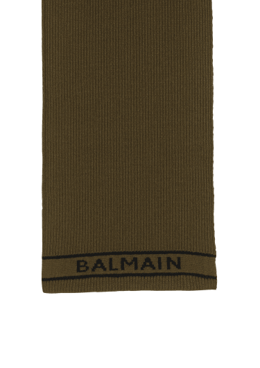 Bufanda de lana con logotipo de Balmain