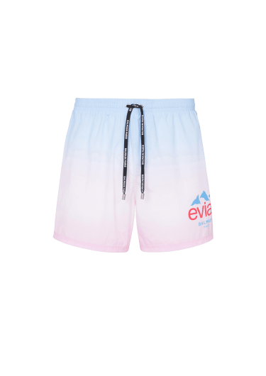 Balmain x Evian - Gradient swim shorts