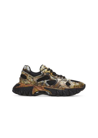 Sneakers B-East aus bedrucktem Leder und Mesh