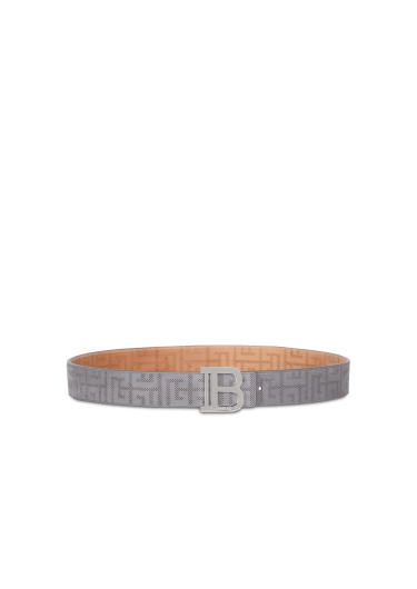 Ceinture B-Belt en cuir perforé à monogramme