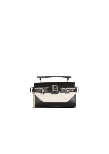 B-Buzz 19 Canvas bag in smooth leather