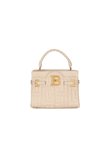 Tasche B-Buzz 22 mit Griff aus Leder und gestepptem Monogramm