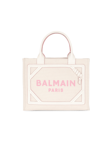 B-Army small canvas bag with leather details