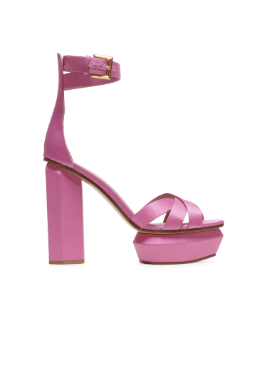 Ava satin platform sandals