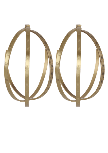 Boucles d'oreilles Zodiaque gravées