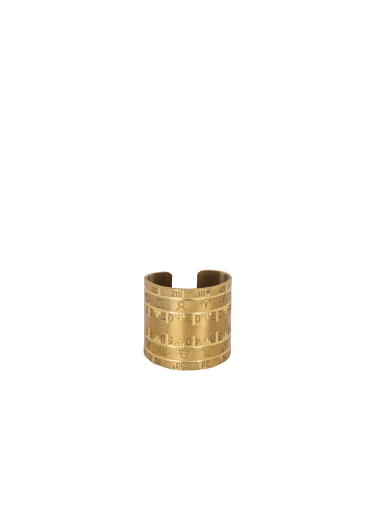 Bague Zodiaque en laiton gravé