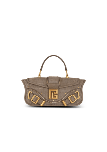 Sac pochette Blaze en cuir embossé effet crocodile