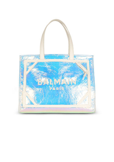 B-Army small iridescent leather shopping bag