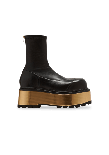 Botas de piel con plataforma