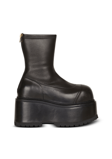 Botas de piel con plataforma