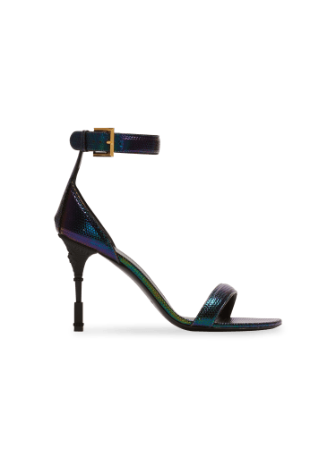 Sandales Moneta en cuir iridescent
