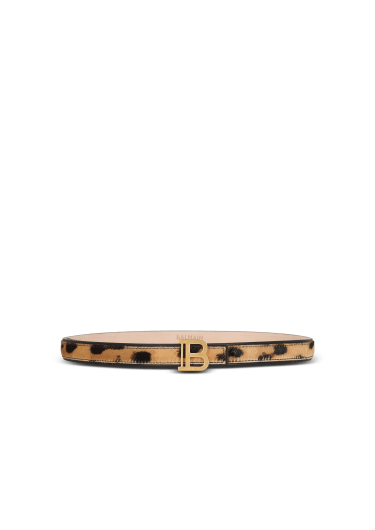 Gürtel B-Belt aus Leder mit Leoparden-Print