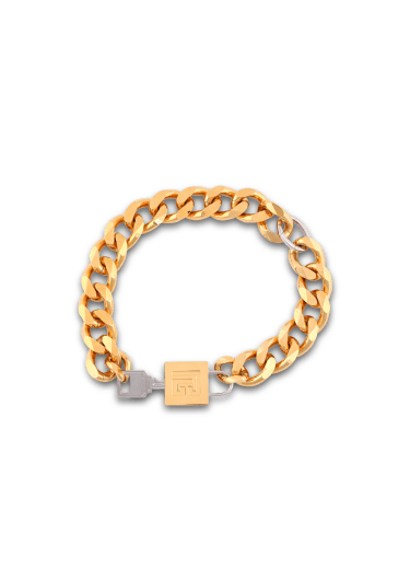 Collier cadenas en laiton