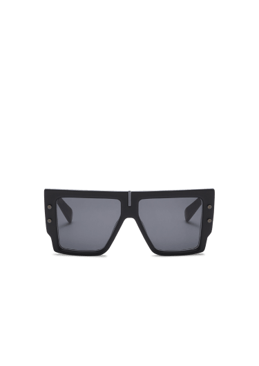 Balmain Eyewear Marble-print Cat-Eye Sunglasses - Blue
