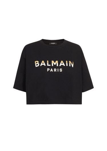 Kurzes Balmain Paris T-Shirt
