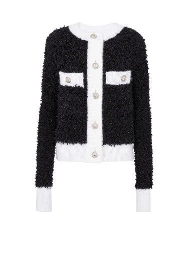 Graphic Knit Cropped Cardigan - Women - Ready-to-Wear