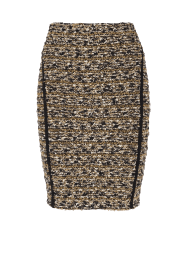 Lurex tweed skirt