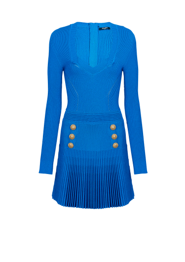 Short ribbed knit dress