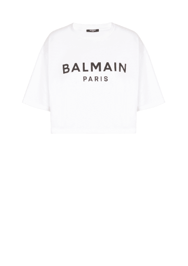 Balmain巴尔曼标志印花环保设计棉质T恤