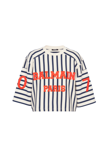 Kurzes Balmain Baseball-T-Shirt