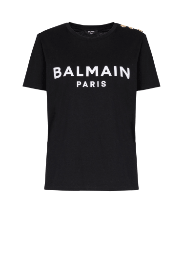 T-Shirt mit Balmain Paris-Print