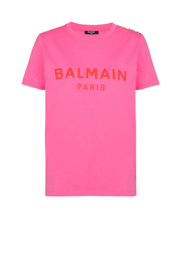 Balmain Paris 프린트 장식 티셔츠