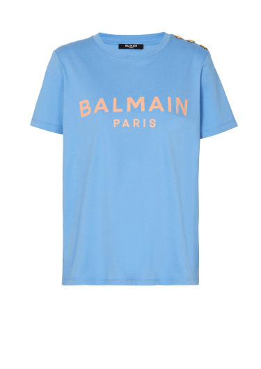 T-Shirt mit Balmain Paris-Print