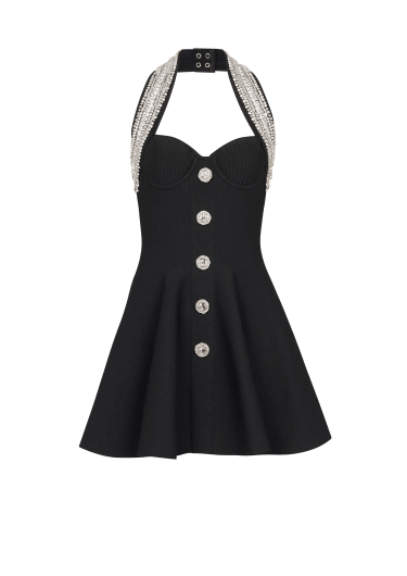 Knit backless dress