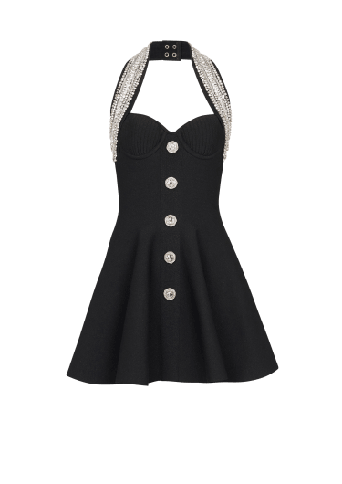 Rückenfreies Strickkleid