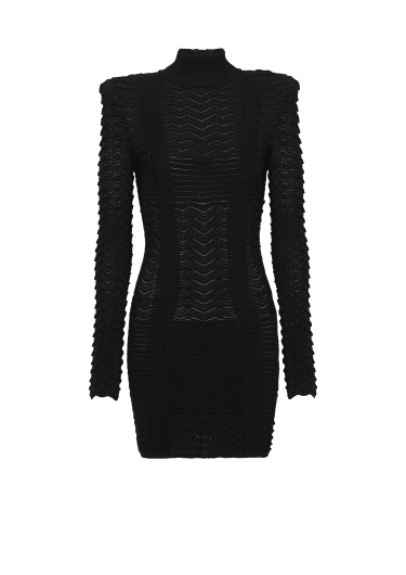Knit high-neck dress