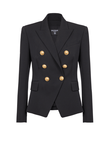 Veste 6 boutons en grain de poudre