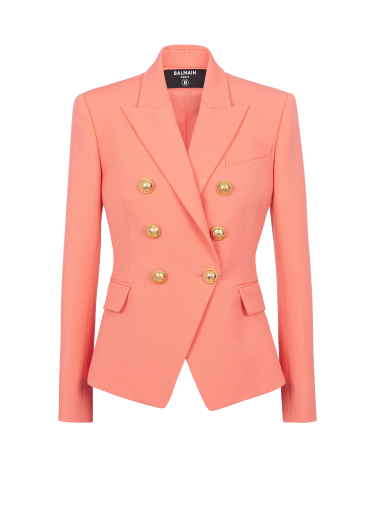 6 cintres de luxe pour veste et tailleur en frêne - coloris blanc