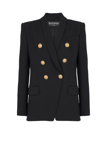 6-button wool jacket