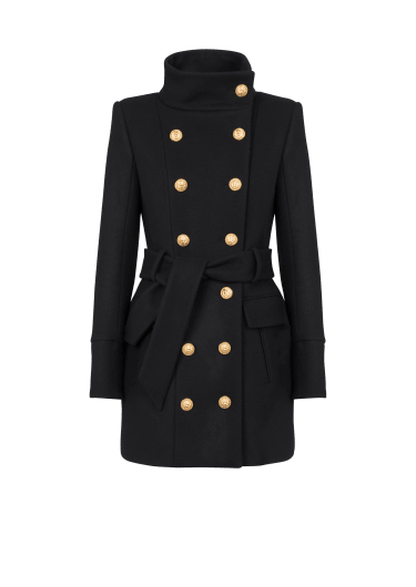 Balmain Monogrammed Trench Coat