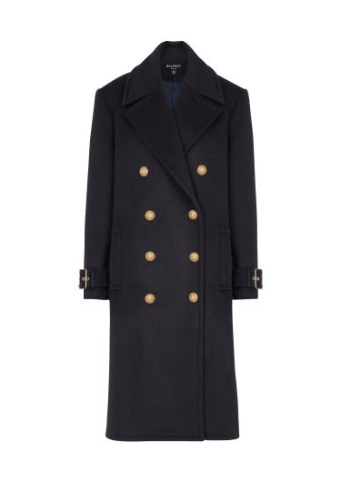 Manteau oversize à boutonnage croisé