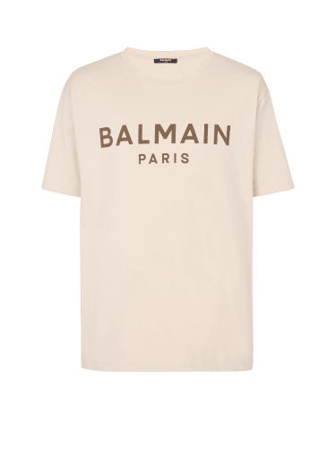 Camiseta con logotipo de Balmain Paris estampado