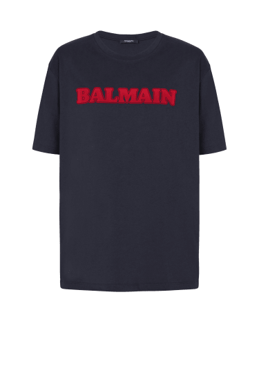 Balmain Retro 플록 티셔츠
