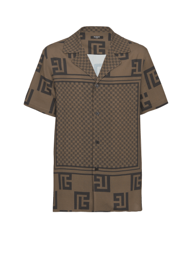 Monogram Short-Sleeved Printed Silk Shirt - Men - Ready-to-Wear