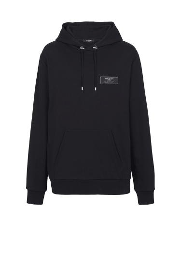 Balmain Paris  label hoodie
