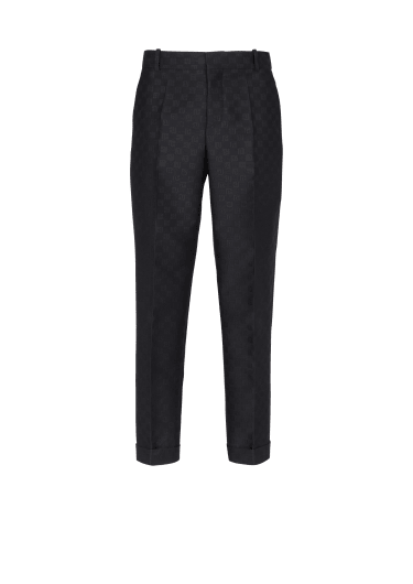 Pantaloni dritti mini monogramma