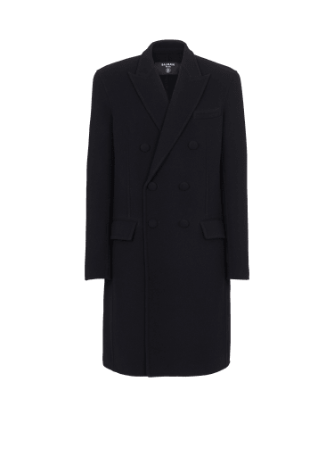 double face monogram coat