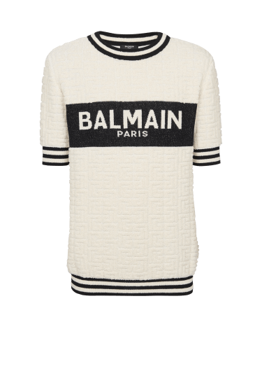 Camiseta Balmain de algodón de rizo