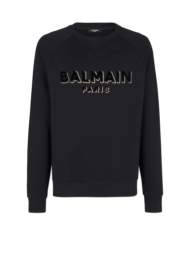 Metallic flocked Balmain sweatshirt