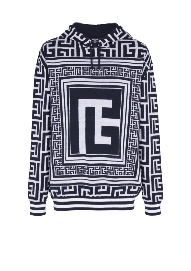 Maxi monogrammed hooded sweatshirt 