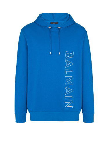 Embossed Balmain hooded sweatshirt